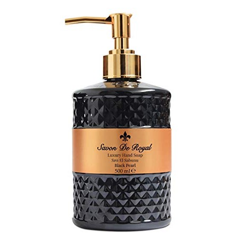 Savon De Royal Black Pearl Liquid Hand Soap - Liquid Hand Wash, Multi Purpose...