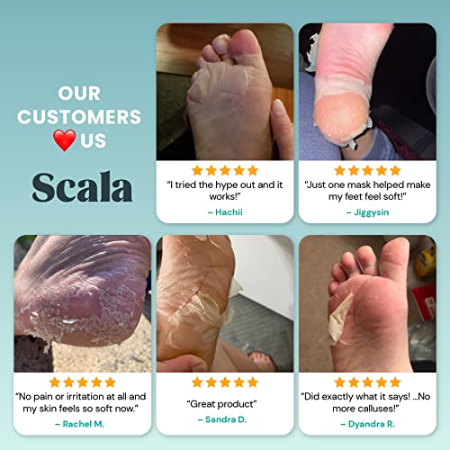 Foot Peel Exfoliating Mask (2 Pairs) for Soft Feet and Exfoliant Gel Peels Aw...