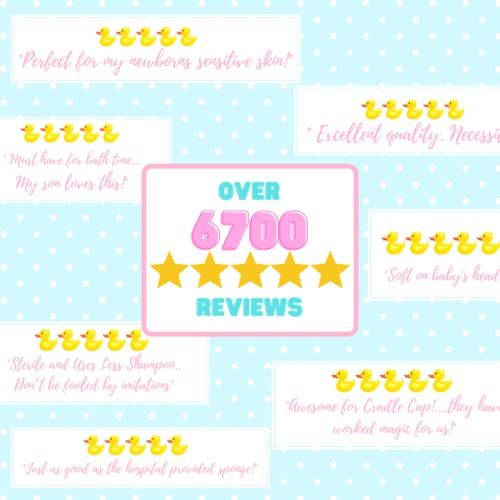 Scalp Scrubbie Cradle Cap Brush - 3-pk - Sterile and Safe - 2 in 1, Baby Brus...