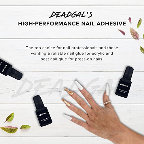 DEADGAL Professional Nail Glue for Acrylic Nails, Superior Hold Long Lasting ...
