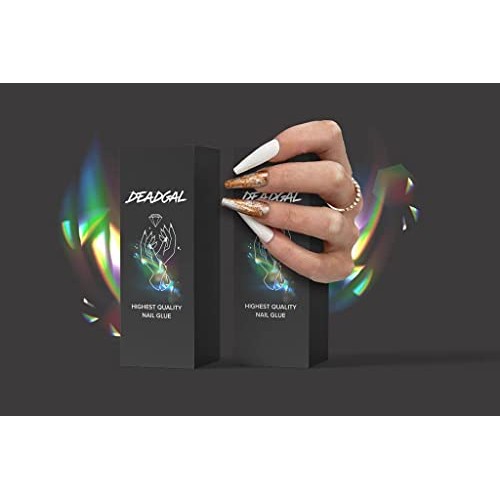 DEADGAL Professional Nail Glue for Acrylic Nails, Superior Hold Long Lasting ...