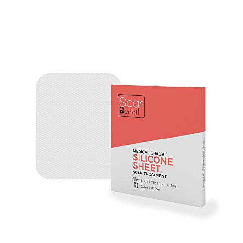 Scarbandit Silicone Sheet - Medical Grade Scar Healing & Flattening Patch - C...