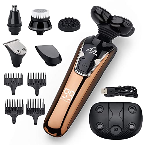 Electric Razors for Men Cordless Rechargeable, Head Shavers for Bald Men, 6 i...