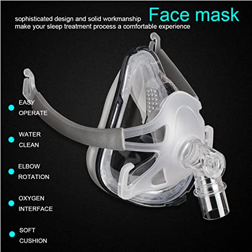Large Full Face_mask Universal Facial Covering System with Adjustable Strap