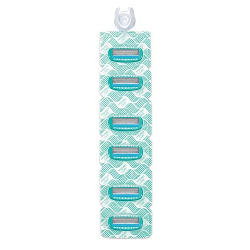 Schick Hydro Silk Hang-In Shower Razor Blade Refills for Women, 6 Count