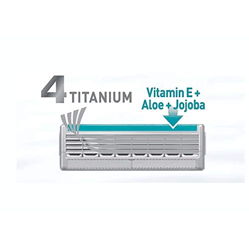 Schick Quattro Titanium for Men With 1 Razor and 16 Razor Blades Refills