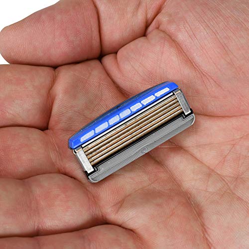 Schick Hydro Skin Comfort Dry Skin 5 Blade Razor Refills for Men with Flip Tr...
