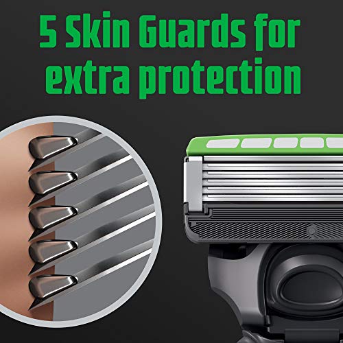 Schick Hydro Skin Comfort Sensitive 5 Blade Razor for Men, 1 Handle and 5 Ref...