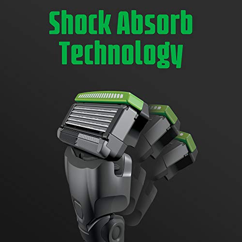 Schick Hydro Skin Comfort Sensitive 5 Blade Razor for Men, 1 Handle and 5 Ref...