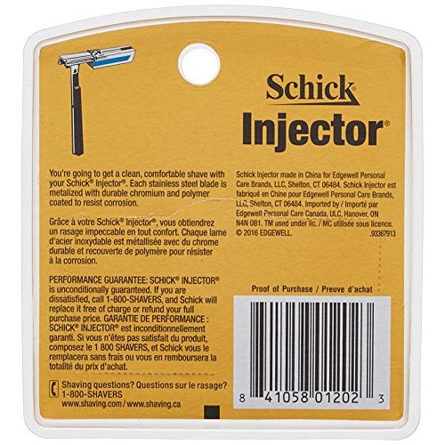 Schick Injector Razor Blades, 7-Count Boxes (Pack of 4)