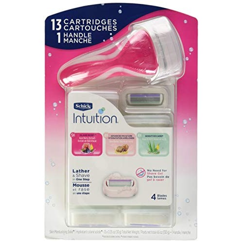 Schick Intuition Variety Pack 13 Refills w/ Razor Handle