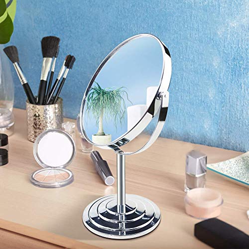 Schliersee Magnifying Vanity Table Mirror Double Sided 7 Inch Swivel 3X Magni...