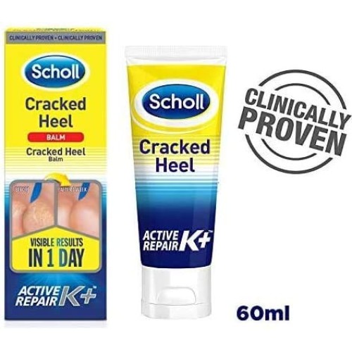 Scholl Cracked Heel Repair Cream Active Repair K+ Visible Results In 3 Days 60ml