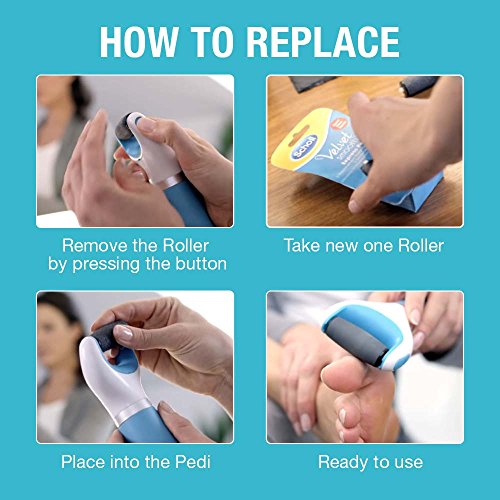 Scholl Velvet Smooth Diamond Pedi Electric Hard Skin Remover Refills X2