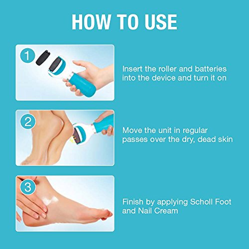 Scholl Velvet Smooth Diamond Pedi Electric Hard Skin Remover Refills X2