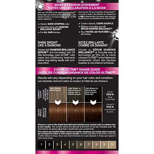 Schwarzkopf Ultime Hair Color Cream, Cinnamon Brown, 5.24, 2.03 Ounces