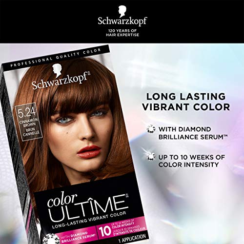 Schwarzkopf Ultime Hair Color Cream, Cinnamon Brown, 5.24, 2.03 Ounces