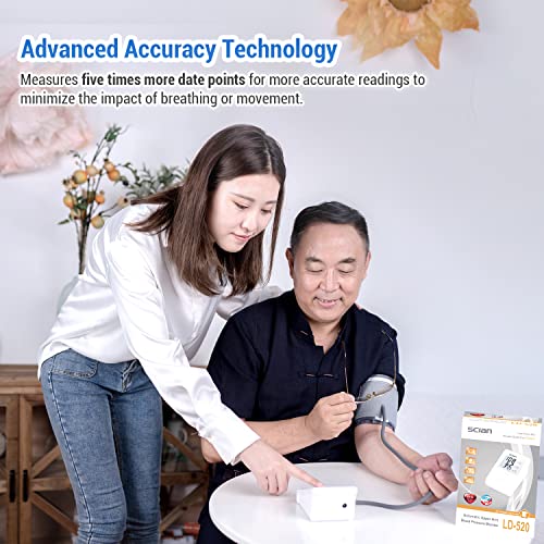 Scian Blood Pressure Monitor Upper Arm with Adjustable Cuff,Digital Accurate ...