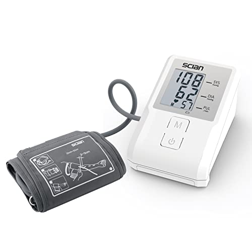 Scian Blood Pressure Monitor Upper Arm with Adjustable Cuff,Digital Accurate ...