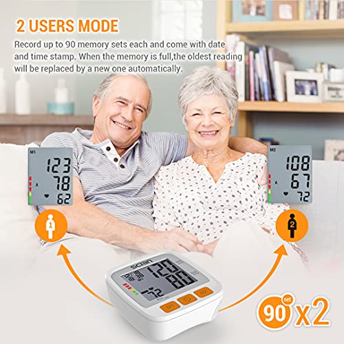 SCIAN Digital Blood Pressure Monitor Adjustable Wrist Cuff & Large LCD Displa...