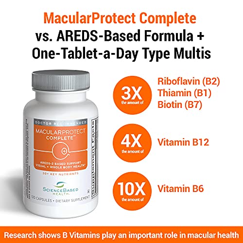 MacularProtect Complete All-in-One AREDS 2 Vitamin & Mineral Supplement and W...