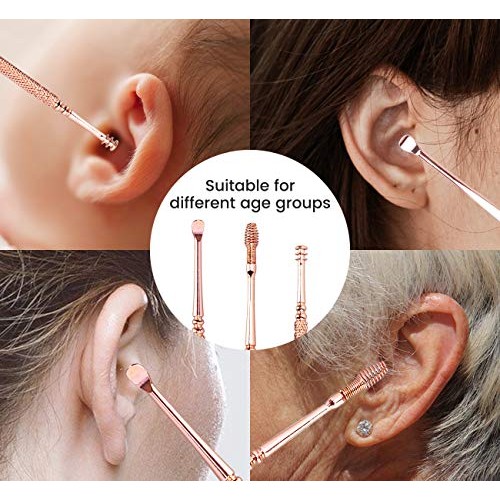6 Pcs Ear Wax Removal Tool, Scienlodic Ear Wax Removal Kit, Ear Pick Cleaner ...
