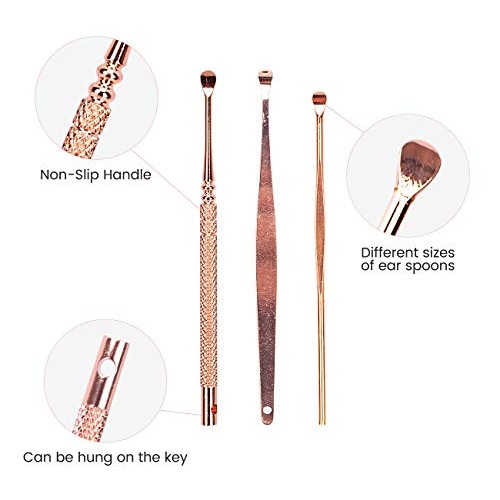 6 Pcs Ear Wax Removal Tool, Scienlodic Ear Wax Removal Kit, Ear Pick Cleaner ...
