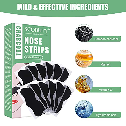 Nose Strips for Blackheads,Pore Strips Nose,Nose Strips,Deep Cleansing Nose P...