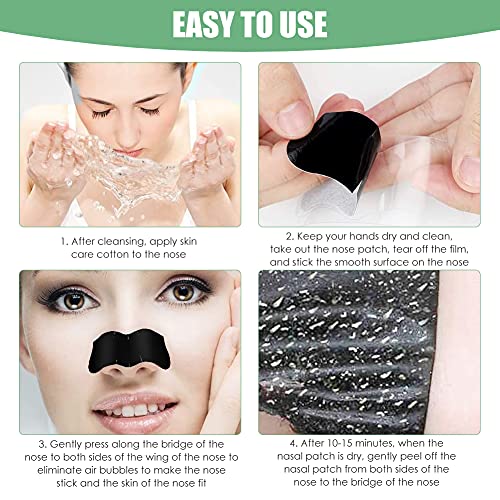 Nose Strips for Blackheads,Pore Strips Nose,Nose Strips,Deep Cleansing Nose P...