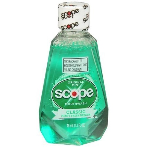 Scope Travel Size Mouthwash Classic Original Mint 1.2 Oz 48 Pack