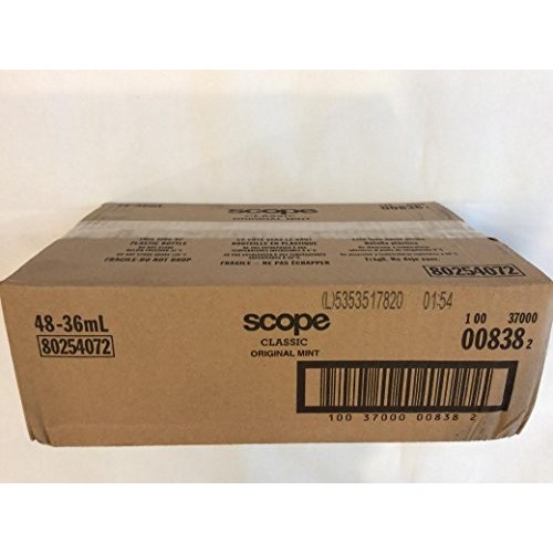 Scope Travel Size Mouthwash Classic Original Mint 1.2 Oz 48 Pack
