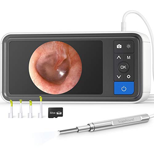 ScopeAround Ear Wax Removal Camera with 4.5" IPS Screen, 1920x1080 FHD Smart ...
