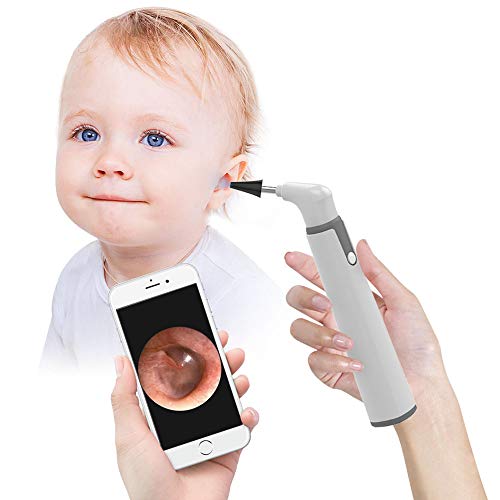 Wireless Otoscope, 3.9mm Ultra-Thin WiFi Ear Scope Camera with Earwax Removal...