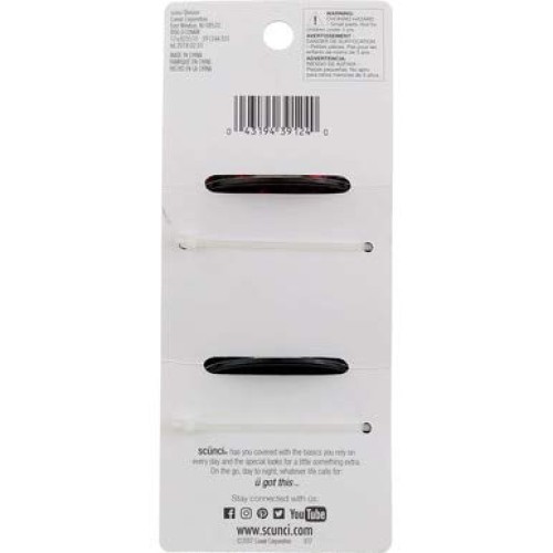 Scunci No Slip Grip Clips, 2.08 Ounce