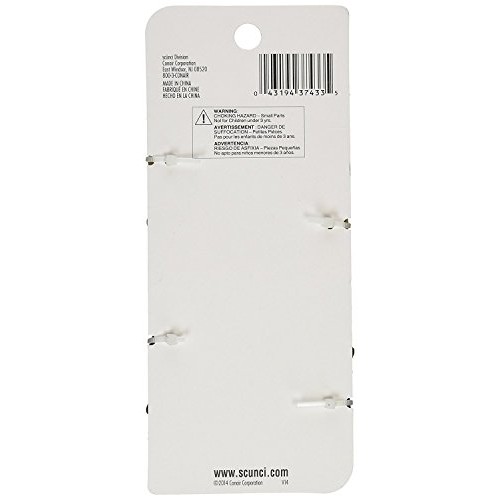 Scünci® No-Slip Grip® COLOR MATCH™ Octopus Claw Hair Clips in Striped Brown a...