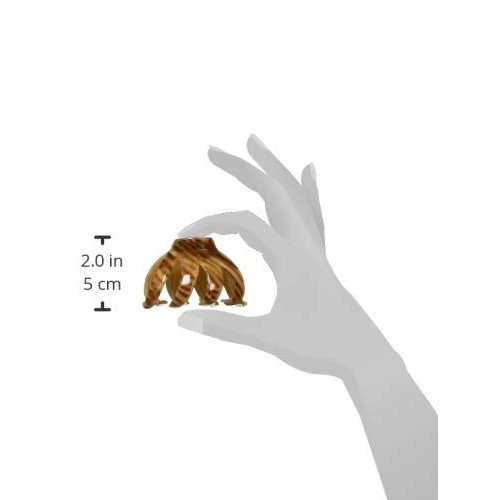 Scünci® No-Slip Grip® COLOR MATCH™ Octopus Claw Hair Clips in Striped Brown a...