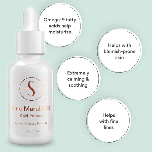 Sdara Skincare Marula Oil for Face – Pure Organic Vegan Facial Serum - Cold P...