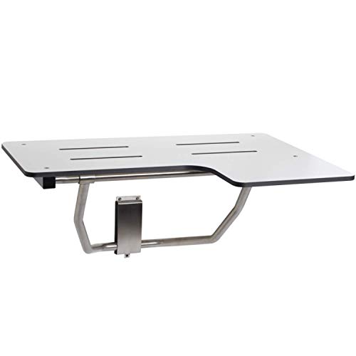 Seachrome Lift-Assist ADA L-Shaped Reversible Bathroom Shower/Bath Transfer, ...