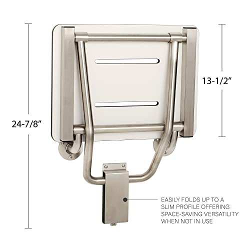 Seachrome Lift-Assist, Yoke-Style 28 x 15 Folding Shower, ADA Bathroom Safety...