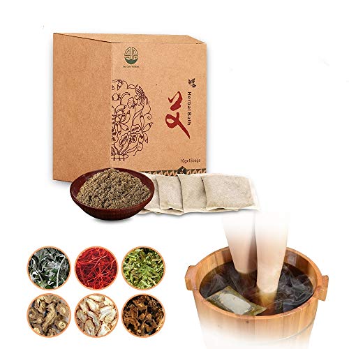 Mugwort Herbal Bath Soak Chinese Medicinal Herbs Foot Soak Bath Therapy For M...