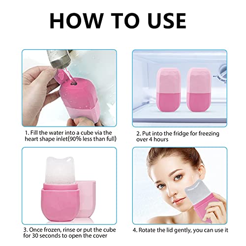 Upgraded Ice Roller For Face, Eyes and Neck, Silicone Ice Facial Roller, Gua ...