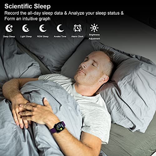 Smart Watch Heart Rate Activity Tracker, SEATANK Blood Oxygen Meter HRV Blood...