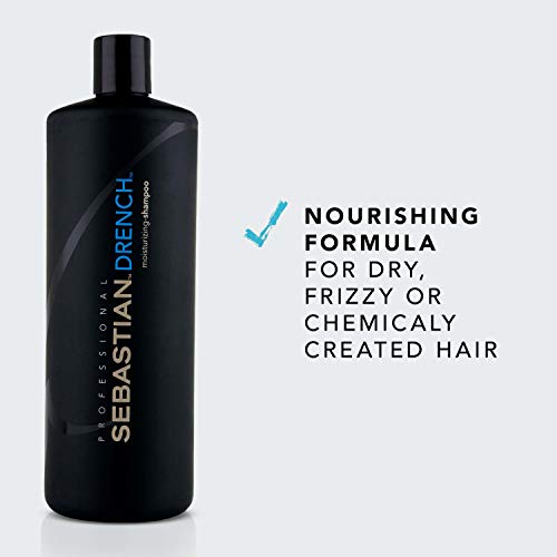Sebastian Drench Shampoo, Deep Moisturizing Shampoo For Chemically Treated Ha...