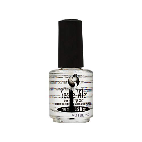 Seche Vite Dry Fast Top Nail Coat, Clear - .5 oz. oz