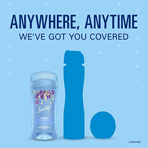 Secret Antiperspirant and Deodorant for Women, Original Clear Gel, Lavender S...