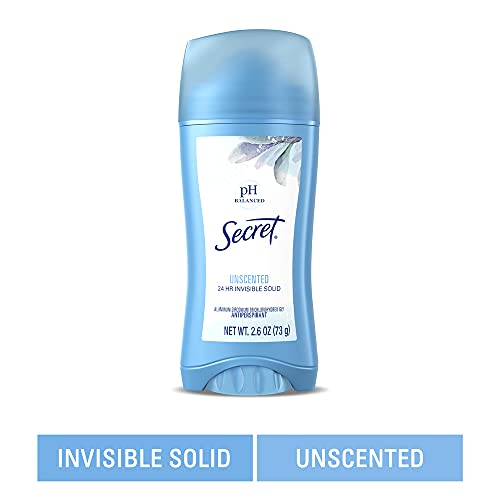 Secret Antiperspirant and Deodorant for Women, Original Unscented, Invisible ...