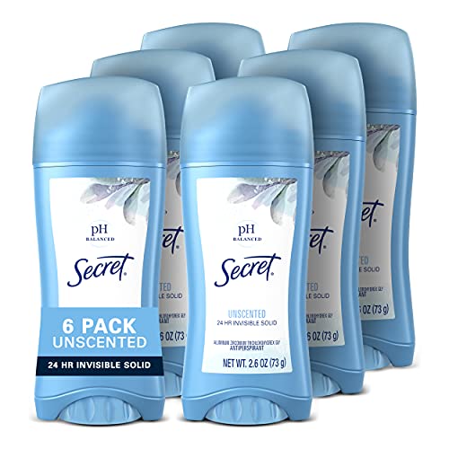 Secret Antiperspirant and Deodorant for Women, Original Unscented, Invisible ...