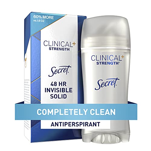 Secret Antiperspirant Clinical Strength Deodorant for Women, Invisible Solid,...
