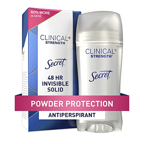 Secret Antiperspirant Clinical Strength Deodorant for Women, Invisible Solid,...