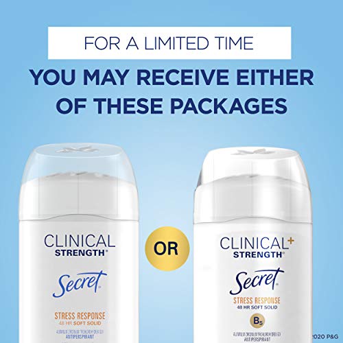 Secret Antiperspirant Clinical Strength Deodorant for Women, Soft Solid, Stre...